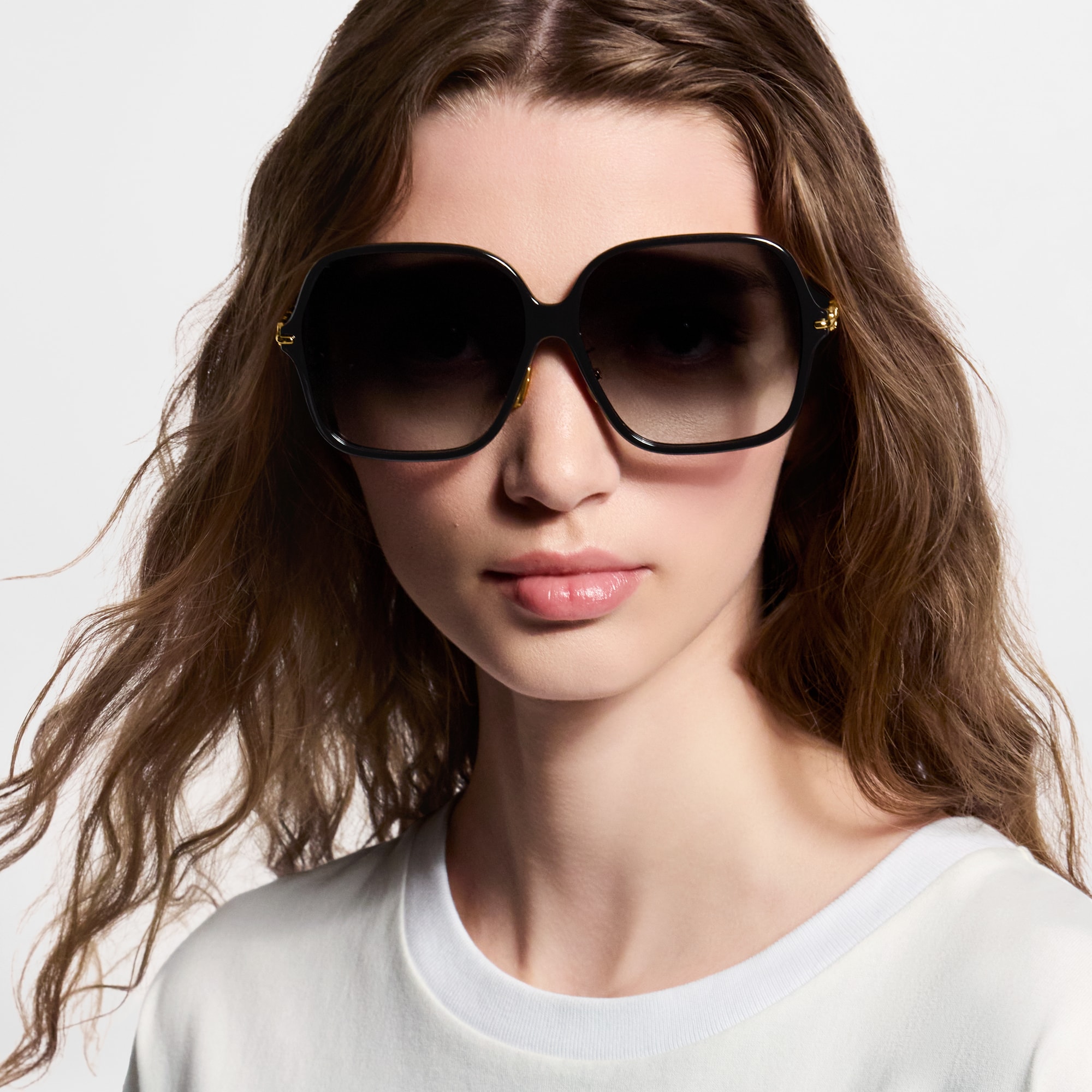 My LV Chain Two Oversize Square Sunglasses S00 - Women
